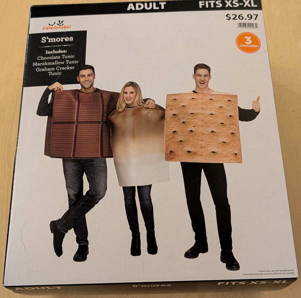 📚Set of 3 Adult Smores Costumes